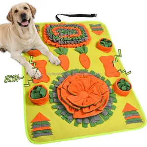 Carrot Adjustable Training Feeding Pet Snuffle Mat for Dogs Pet Sniffing Pads for Dog Snuffle Mat Flower Large Dog Sniffing Mat