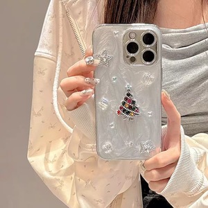เคสไอโฟน 17/16 Pro Max ลายต้นคริสต์มาส 3 มิติ สไตล์เกาหลี แบบอีพ็อกซี่  สำหรับรุ่น 15/14  ดีไซน์หรูหรา - Product Image 6