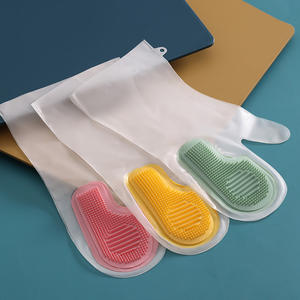 Gants de lavage de vaisselle multifonctionnels en forme de brosse <span class=keywords><strong>magique</strong></span>, durables, imperméables, antidérapants, pour le nettoyage de la cuisine - Product Image 4