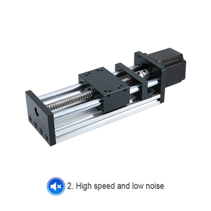 โมดูลโต๊ะเลื่อนแบบแมนนวล HLTNC Linear Sliding Table KK Module GX80 1204 Series - Product Image 3