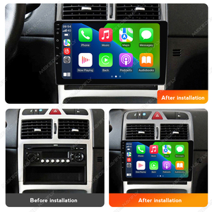 Mekede Android 14 IPS Màn Hình Cảm Ứng Car-Play Auto Car Đài Phát Thanh FM Navigation 2 + 32GB 1024*600 Độ Phân Giải Cho Peugeot 307 2004-2013 - Product Image 5