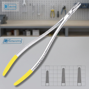 Porte-aiguille Langenbeck TC, instrument chirurgical jetable, certifié CE ISO, acier inoxydable de haute qualité - Product Image 2