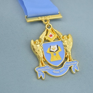 Médailles personnalisées 3D sur mesure Togo, médailles d'honneur religieuses, épingles maçonniques pour <span class=keywords><strong>Magnificat</strong></span> Anima Mea Dominum - Product Image 5
