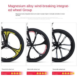 Bicicleta de Montaña con Amortiguación, Velocidad Variable, Freno de Disco Doble, 21-30 Velocidades, Bicicleta de Cross-Country para Hombre y Mujer, 26 Pulgadas - Product Image 4