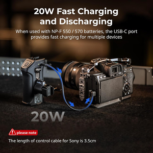 สำหรับ smallrig 3893ด้ามพร้อมทริกเกอร์ REC สำหรับ <span class=keywords><strong>Sony</strong></span> Alpha IV 7 /alpha 7R v/ A7 iiii/ FX3 / Alpha 9ด้านจับชัตเตอร์ควบคุม - Product Image 6