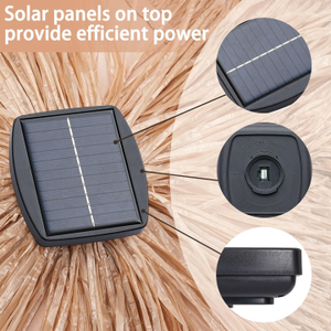 <span class=keywords><strong>Grand</strong></span> <span class=keywords><strong>parasol</strong></span> en <span class=keywords><strong>paille</strong></span> artificielle moderne à LED pour l'extérieur, le patio, le jardin, la cuisine et les restaurants. - Product Image 3