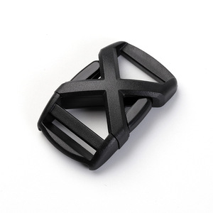 Boucle latérale en plastique à dégagement rapide, diamètre intérieur de 25 mm, durable pour sacs, couleur unie noire J1274-25 - Product Image 2