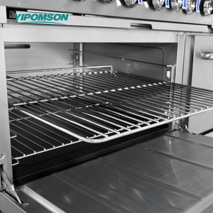 نطاق غاز تجاري 60 بوصة مع 6 شعلات شواية 24 بوصة وفرن موقد طهي للمطاعم من الفولاذ المقاوم للصدأ - Product Image 3