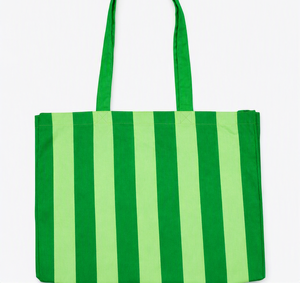 Striped <b>Canvas</b> Tote <b>Bag</b> <b>Large</b> Capacity Shoulder Handbag Vertical Stripe Shopping Travel <b>Bag</b> for Women - Product Image 4