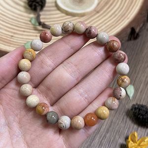 Bracelet en pierre naturelle avec perles de verre colorées, vitalité et force de vie, emballage d'exportation sécurisé de qualité supérieure, garantie de qualité, carte - Product Image 4