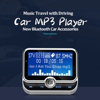 Pemutar MP3 Mobil BC32 Layar Besar Penerima Audio FM Slot Kartu USB SD Pemutar Musik Mobil Nirkabel Remote Control