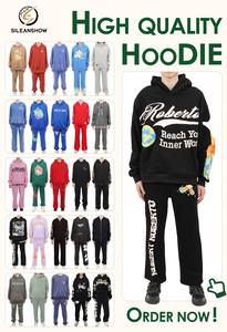 ผู้ผลิต OEM เสื้อฮู้ดดี้ผู้ชายผ้าฝ้าย 100% ระบายอากาศได้ดี ทรงโอเวอร์ไซส์ แบบซิป พร้อมลายปัก 3 มิติ - Product Image 5