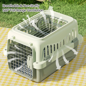 Renkli Sert Plastik Küçük Hayvan Taşıma Kafesi Havayolu Evcil Hayvan Taşıyıcısı Köpekler ve Kediler için Açık Hava Taşıma Kutuları - Product Image 3