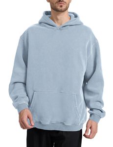 High Quality Heavyweight Pullover Hoodie French Terry <b>Hoodies</b> Drop Shoulder No <b>Strings</b> Heavy Oversized Men <b>Hoodies</b> - Product Image 2