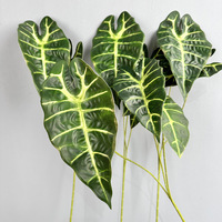 Bouquet décoratif de feuilles de paon artificielles pour la décoration de bureau, de jardin et de la maison, fleurs artificielles en plastique, plantes artificielles