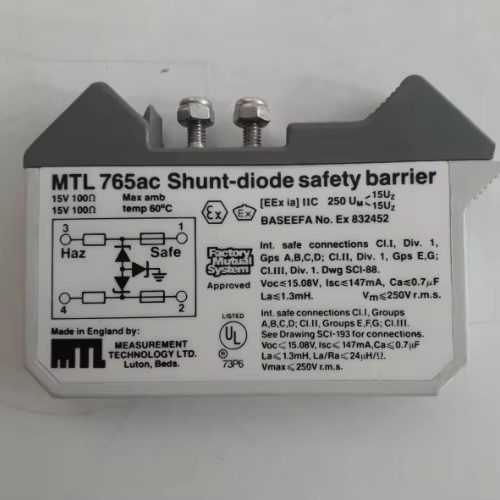 MTL765ac Intrinsic Safety Barrier for Hazardous Area Signal Protection and Industrial Automation