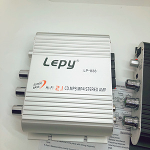 <span class=keywords><strong>LP</strong></span>-<span class=keywords><strong>838</strong></span> Mni HiFi 2.1เครื่องขยายเสียงรถยนต์,เครื่องขยายเสียง12V 20W * 2 MP3 MP4เครื่องเล่นสเตอริโอซับวูฟเฟอร์เสียงอัตโนมัติ - Product Image 3