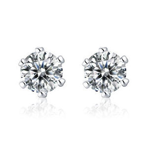 Pendientes de Plata de Ley S925 con Diamantes de Imitación Estilo Agua Viva, Pendientes de Pin con Pedrería para Hombre y Mujer - Product Image 6