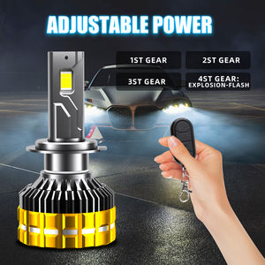 Nouveau phare Led FK30 400W 4 <span class=keywords><strong>tubes</strong></span> en cuivre H1 H4 H7 H11 9005 9006 9012 ampoule de voiture phare Led avec télécommandes - Product Image 5