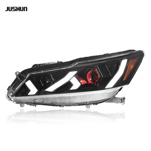 Conjunto de faros Jushun para Honda Accord 9.5 Gen estilo Lamborghini con luces LED DRL de flujo. - Product Image 4
