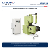 Machine de poinçonnage de fentes de stator de moteur CTECHNO de haute précision avec indexage servo pour la fabrication de moteurs électriques, modèle KGDJ-5A