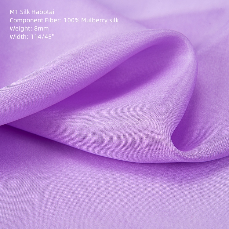 M1 silk habotai 8mm 100% mulberry Silk For Shirt And Scarves