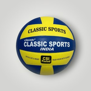 Classic Sports Volleyball Size 5 PU Material Nylon Wound Butyl Bladder Hand-Sewn <b>Training</b> <b>Ball</b> India Made - Product Image 1