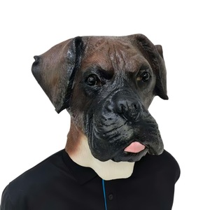 Maschera in lattice a forma di cane per adulti, divertente e spaventosa, per feste di Natale e Halloween, a copertura totale del viso - Product Image 5
