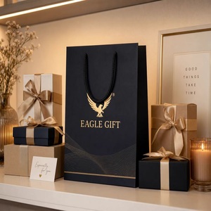 Sacs en papier kraft en gros avec poignée, logo personnalisé, écologiques, portables, sacs en papier blancs pour cadeaux et shopping - Product Image 4