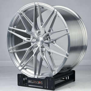 Bku forgé 5x120.65 roues pour <span class=keywords><strong>Chevrolet</strong></span> <span class=keywords><strong>Corvette</strong></span> <span class=keywords><strong>C7</strong></span> C6 C8 C5 ZR1 Z06 19 20 21 22 pouces jantes argent brossé Concave roue en alliage - Product Image 2