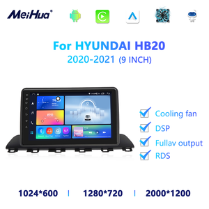 Meihua <span class=keywords><strong>FYT</strong></span> 7862 4G 8Core Android Carplay Auto QLED/IPS/2K Unité principale à écran tactile pour 9 pouces HYUNDAI HB20 2020-2021 - Product Image 2