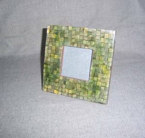 Marco de Fotos de Madera Tallada Natural con Incrustaciones de Hueso, Ecológico y Moderno, con Tamaño Personalizado, Gran Venta - Product Image 1