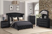 Ensemble de chambre à coucher en velours gris classique, vente en gros, très vendu, lit king-size en bois moderne de haute qualité et bon marché, SH-06016GY