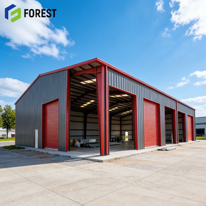 Atelier en structure métallique résistant aux intempéries, écologique, grand espace pour usine textile, polyvalent, économique, entrepôt pour appartements - Product Image 1