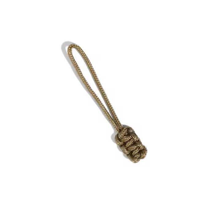 Hot Selling Handmade Weave Polyester Rope Zipper Hot Selling Outdoor Accessory for Bags Other Type Zipper