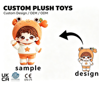 Peluche personnalisée, jouet en peluche doux, crabe orange, poupée de personnage pour cadeau promotionnel, peluche personnalisée