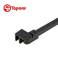 Barre de séparation de salle de douche en acier inoxydable, barre de Support fixe de porte en verre