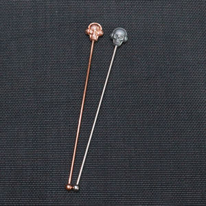 Cuchara de barra de acero inoxidable 304, agitador de cabeza de fantasma creativo, cóctel, té de la leche, uso doméstico, coctelera de vino de Metal, herramienta, modelo, agitador de números - Product Image 4