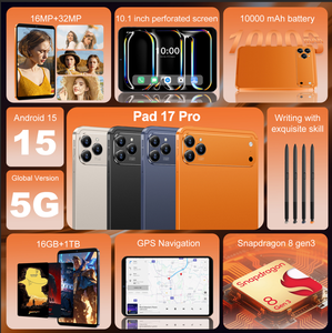 Nueva Tablet Pad <span class=keywords><strong>17</strong></span> Pro de 10.1 Pulgadas con Android 15 - Snapdragon 8 Gen 3, Pantalla Perforada de 2560*1600, 16GB+1TB, Versión Global 5G - Product Image 3