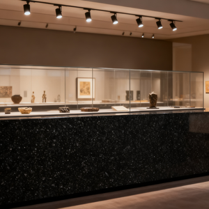 Bull Black Big Slab for Hotel <b>Kitchen</b> Bathroom Countertops with 3D Model Design - Product Image 5