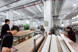 Hiện đại sang trọng rãnh WPC tấm Tường thân thiện với môi Ốp cho nhà phòng khách không thấm nước WPC Hội Đồng Quản trị tường cổ điển chống cháy - Product Image 4