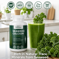 Complément de citrate de calcium de qualité supérieure avec vitamines D3 et K2 pour la santé osseuse des adultes, absorption maximale, formule douce, 120 comprimés