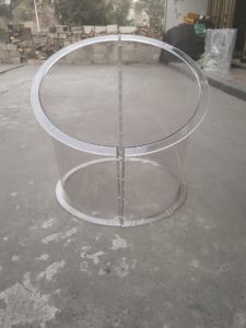 Estuche Rígido Circular Transparente de PC para Protección de Instrumentos Musicales - Product Image 3
