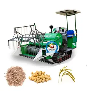 Venta caliente de alta calidad de trigo y arroz máquina de corte combinado 25 HP Mini cosechadora