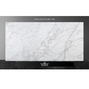 TMZ 7014 estatuaria PD cuarzo piedra Artificial gris impreso corte a tamaño losas afiladas para escaleras pared interior azulejo encimera tocador - Product Image 2