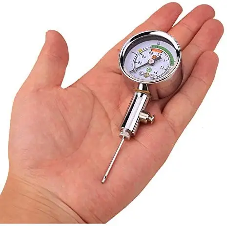 Professional Metal Barometer Gauge Gauge Ball Air Pressure for Football Soccer Rugby Basketball Volley measurement barometer
