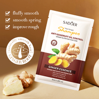Kit de Soins Capillaires au Gingembre SADOER Marque Privée OEM – Shampoing Rafraîchissant Contrôle Sébum, Masque Capillaire Lissant & Sérum Croissance pour Cheveux Secs