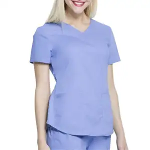 Set di scrub infermieristici da donna traspiranti di alta qualità pantaloni dritti uniformi ospedaliere alte scrub infermieristici carini sexy in stock