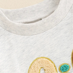 Sudadera Romper de Invierno para Bebé Niña con Bordado Sherpa, Estilo Burbuja - Product Image 4