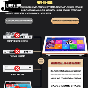 2025 khuếch đại công suất 18.5 inch tất cả trong một máy + Micrô không dây u-band + Loa HIfi + Loa siêu trầm hoạt động nhà KTV Karaoke - Product Image 2